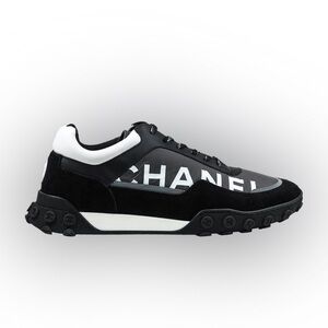 CHANEL Women’s Black and White Sneakers